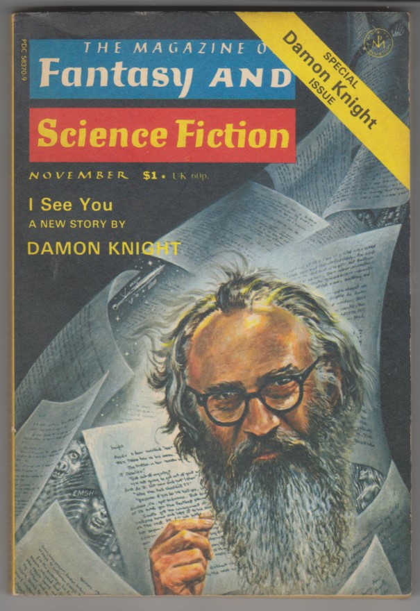Image for Magazine of Fantasy & Science Fiction, November 1976<br>
Damon Knight Special Issue
